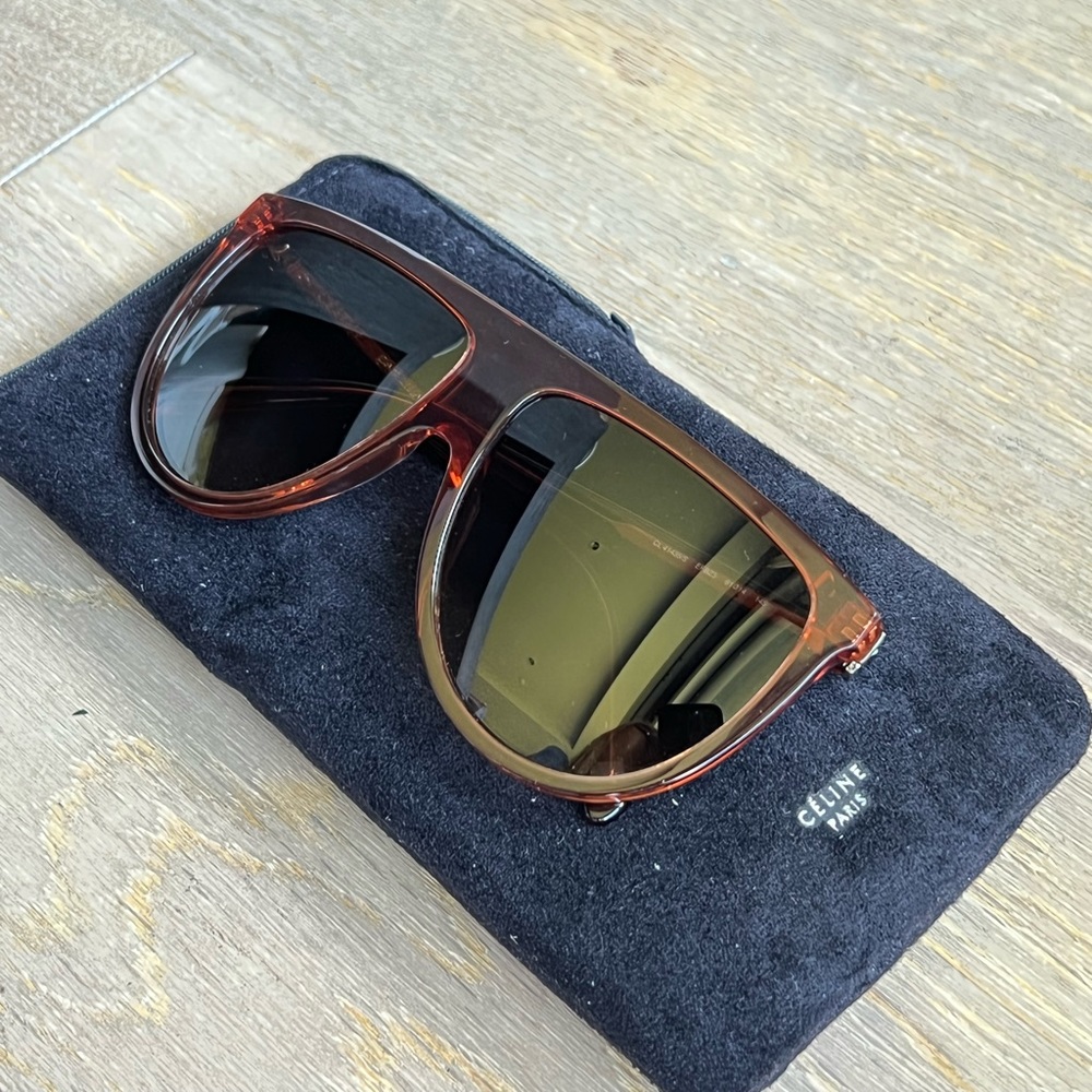 Celine 41435/S Sunglasses in transparent dark orange worn maybe once